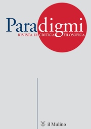 Cover of the journal Paradigmi - 1120-3404