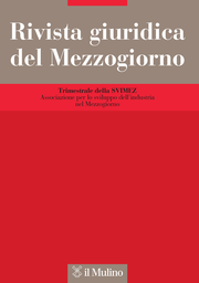 Cover: Rivista giuridica del Mezzogiorno - 1120-9542