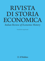 Cover of the issue of the journal Rivista di storia economica